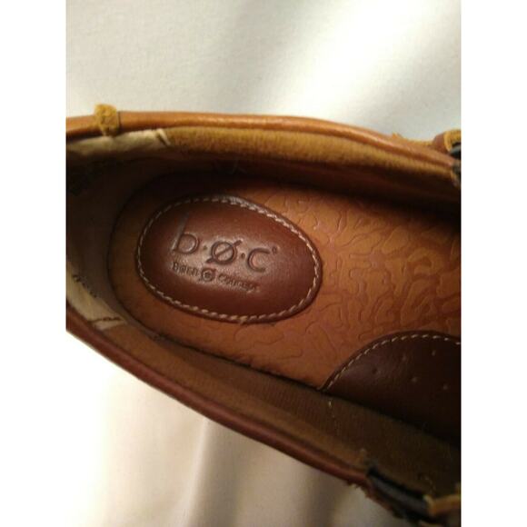 B.O.C. Women's Brown Slip-On Leather Buckle Clogs Shoes Size 6.5 M Comfort - Picture 2 of 8